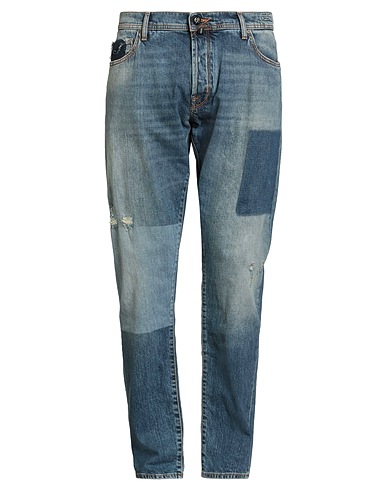 JACOB COHЁN Denim trousers Blue 99% Cotton, 1% Elastane