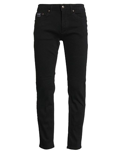 VERSACE JEANS COUTURE Denim trousers Black 98% Cotton, 2% Elastane