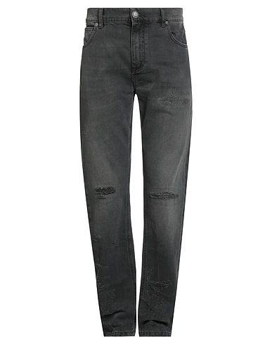 BALMAIN Denim pants Black 100% Cotton