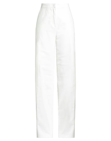 MAX MARA Casual pants Off white 100% Cotton