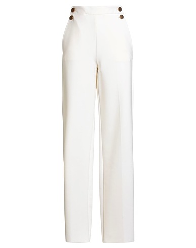 MAX MARA Casual pants Ivory 96% Virgin Wool, 4% Elastane