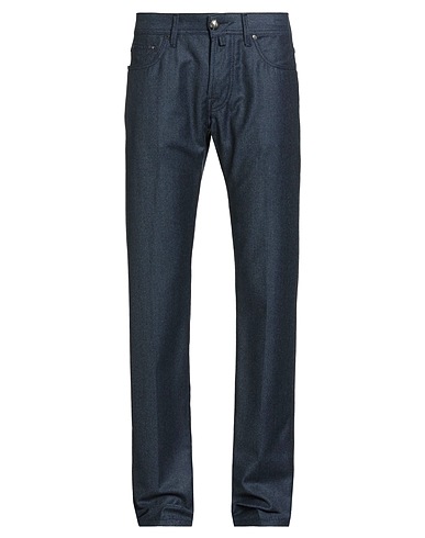 JACOB COHЁN Casual pants Navy 100% Virgin Wool