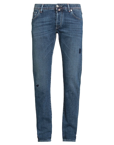 JACOB COHЁN Denim pants Blue 99% Cotton, 1% Elastane