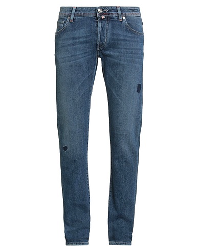 JACOB COHЁN Denim trousers 99% Cotton, 1% Elastane
