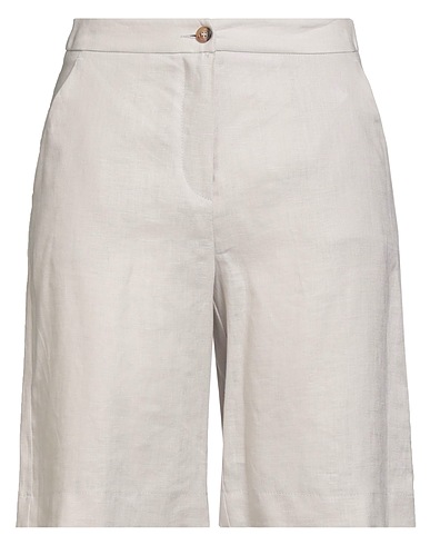 SAVESE CLUB Shorts & Bermudas Hellgrau 100% Leinen