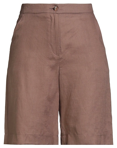 SAVESE CLUB Shorts & Bermudas Maulwurfsgrau 100% Leinen