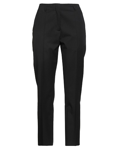 DRIES VAN NOTEN Casual trouser Black 56% Cotton, 44% Wool