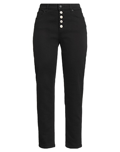 VICOLO Denim pants Black 98% Cotton, 2% Elastane
