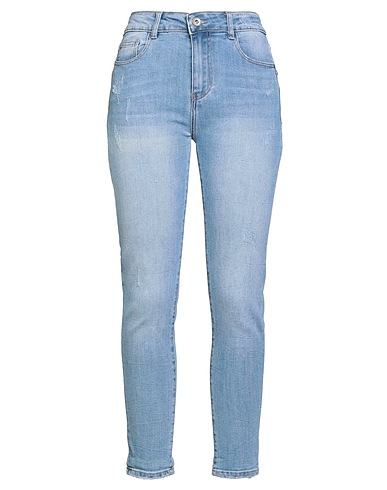 U-DESCRIBE® Denim pants Blue 80% Cotton, 13% Polyester, 4% Rayon, 3% Elastane