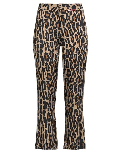 BAZAR DELUXE Casual trouser Beige 96% Viscose, 4% Elastane