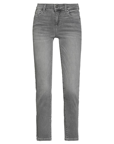 LIU •JO Denim trousers Grey 92% Cotton, 6% Elastomultiester, 2% Elastane