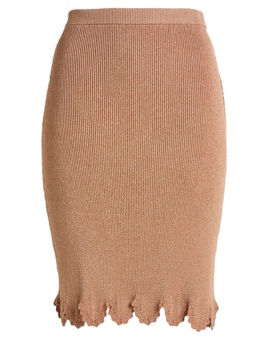 CHLOÉ Mini skirt Blush 77% Viscose, 19% Metallic fiber, 2% Wool, 1% Polyamide, 1% Polyurethane