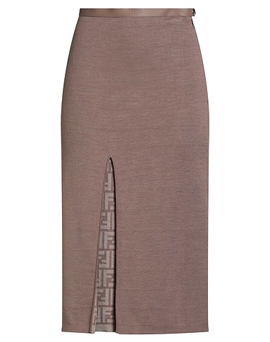FENDI Юбка миди 92% Шерсть, 8% Эластан