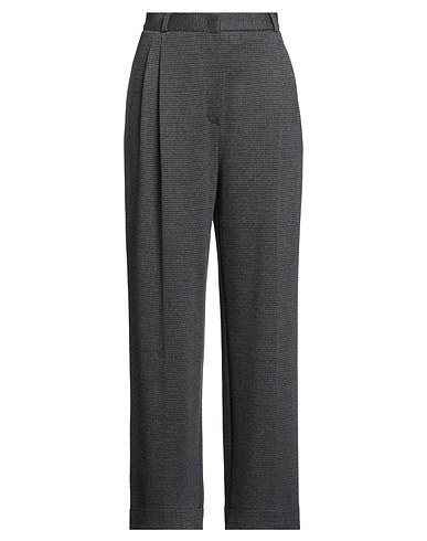 HARRIS WHARF LONDON Casual pants Charcoal 60% Cotton, 23% Wool, 17% Polyester