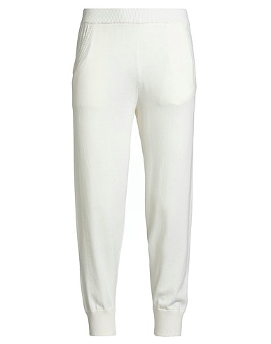 BRUNO MANETTI Casual trouser Ivory 100% Cotton
