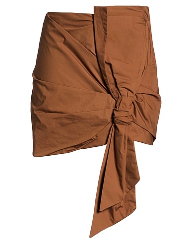 VICOLO Mini skirt Brown 100% Cotton