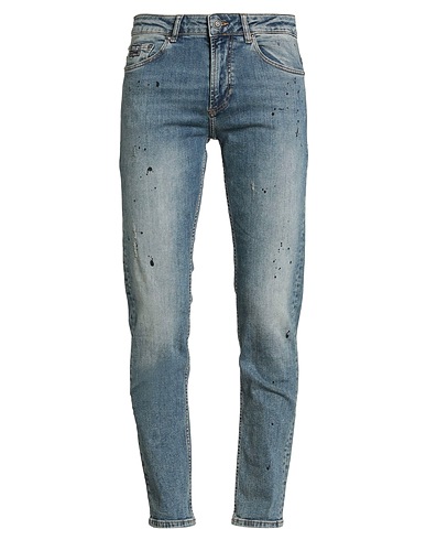 VERSACE JEANS COUTURE Denim trousers Blue 98% Cotton, 2% Elastane