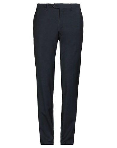 LARDINI Casual trouser Midnight blue 100% Wool