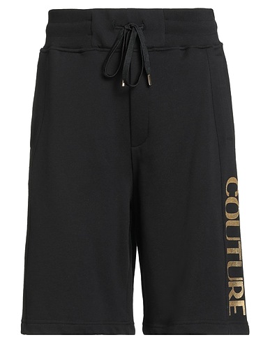 VERSACE JEANS COUTURE Shorts & Bermuda Black 100% Cotton