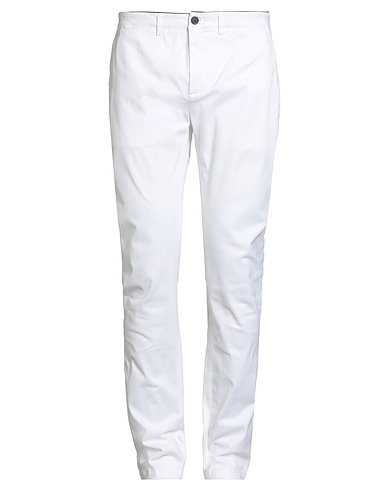 DEPARTMENT 5 Casual pants White 98% Cotton, 2% Elastane