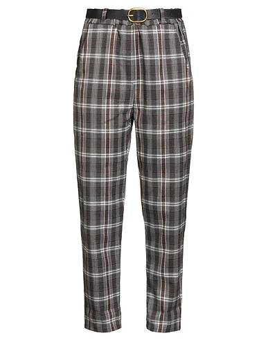 SUSY-MIX Casual pants Dark brown 84% Polyester, 14% Viscose, 2% Elastane