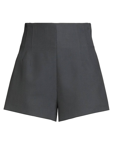 ERIKA CAVALLINI Shorts & Bermuda Charcoal 100% Virgin Wool, Polyester