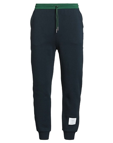 THOM BROWNE Casual trouser Midnight blue 97% Cotton, 3% Elastane