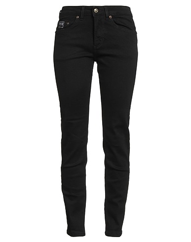 VERSACE JEANS COUTURE Denim trousers Black 98% Cotton, 2% Elastane