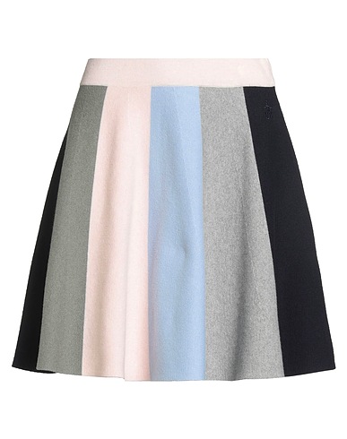 JW ANDERSON Mini skirt Grey 95% Cotton, 5% Cashmere