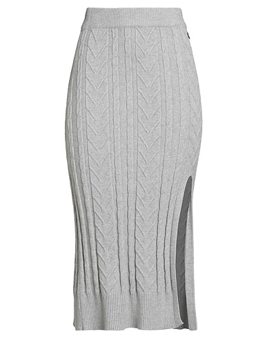TAKE-TWO Midi skirt Light grey 51% Viscose, 28% Polyester, 21% Nylon