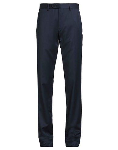 LARDINI Casual pants Midnight blue 100% Wool