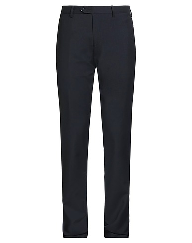 LARDINI Casual trouser Midnight blue 100% Wool