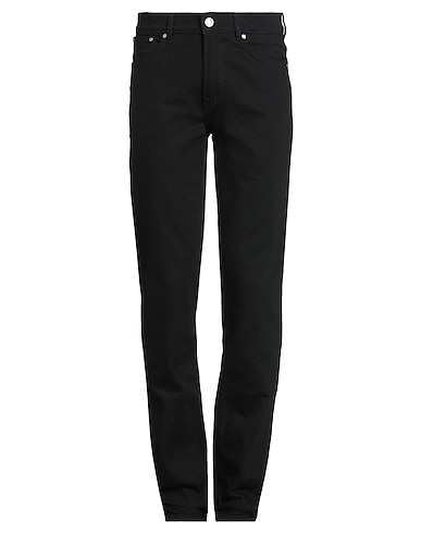 TRUSSARDI Denim trousers Black 99% Cotton, 1% Elastane