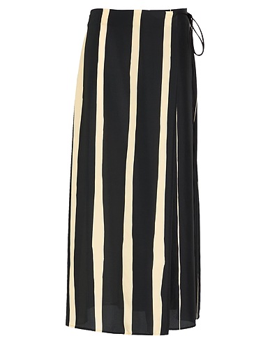 ALYSI Long skirt Black 100% Silk