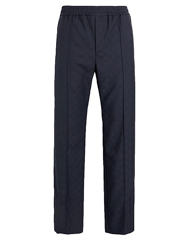 GUCCI Casual trouser Midnight blue 100% Polyester, Cotton