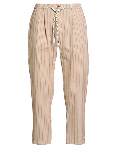 BOB Casual trouser Beige 59% Cotton, 36% Polyester, 5% Polyacrylic
