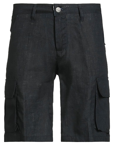 BERNESE Milano Shorts & Bermuda Black 100% Linen