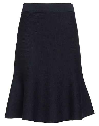 FABIANA FILIPPI Midi skirt Midnight blue 100% Virgin Wool