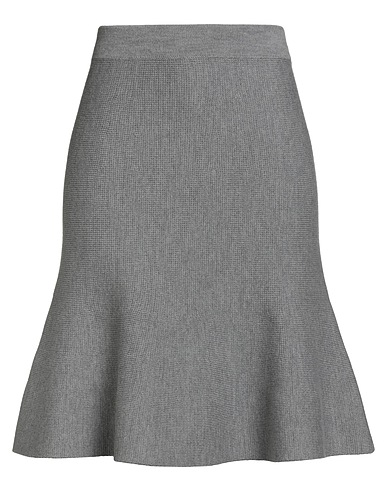 FABIANA FILIPPI Midi skirt Grey 100% Virgin Wool