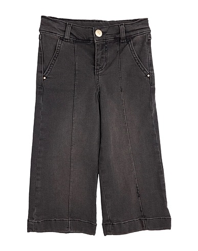 LIU •JO Denim trousers Black 80% Cotton, 17% Polyester, 3% Elastane