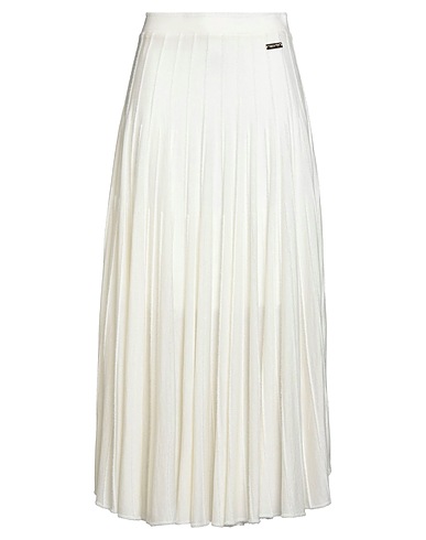 TWINSET Long skirt U&B
 White 28% Polyester, 25% Acrylic, 25% Viscose, 22% Polyamide
