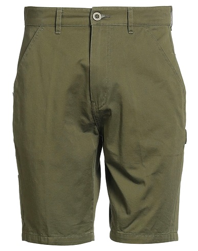 URBAN RING Shorts & Bermuda Military green 100% Cotton