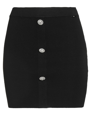 LIU •JO Mini skirt Black 80% Viscose, 20% Polyamide