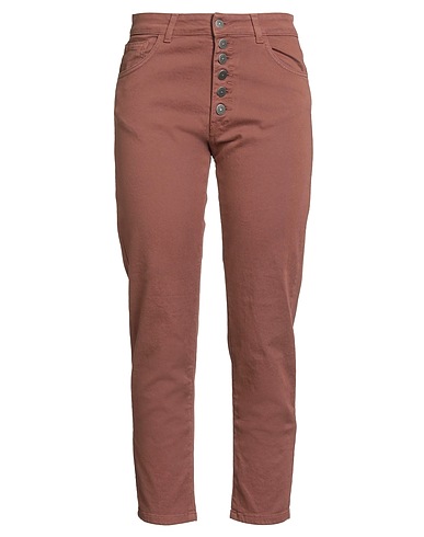 JIJIL Casual pants Brown 98% Cotton, 2% Elastane