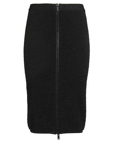 ICEBERG Midi skirt Black 47% Polyamide, 44% Viscose, 9% Polyester