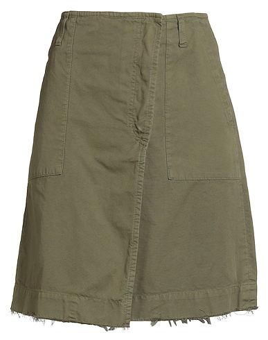 DEPARTMENT 5 Mini skirt Military green 100% Cotton