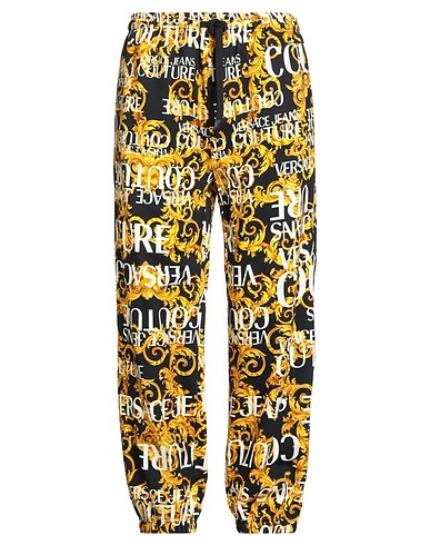 VERSACE JEANS COUTURE Pantalone Nero 100% Cotone