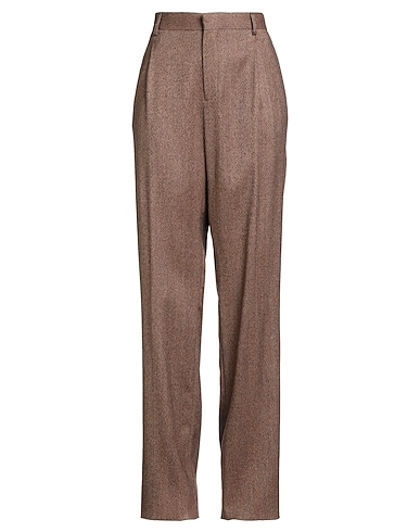 SAULINA Milano Casual trouser Brown 89% Wool, 10% Polyamide, 1% Other Fibres