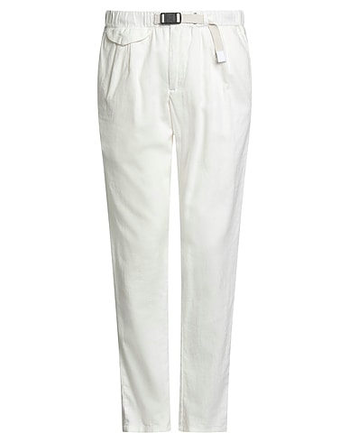 WHITE SAND Casual trouser White 55% Linen, 45% Cotton