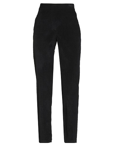 MOMONÍ Casual trouser Black 84% Cotton, 15% Modal, 1% Elastane